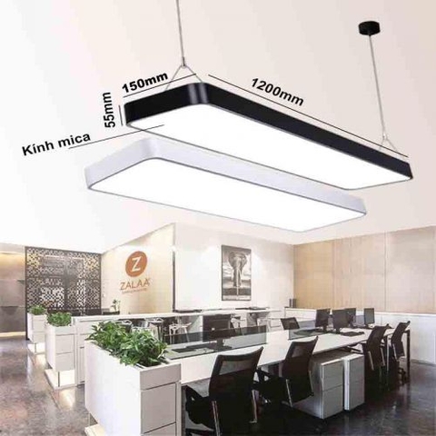 Đèn led thả trần văn phòng cao cấp 1200x150x55mm, công suất 48w, mã ZTVP1200x150, bảo hành 2 năm