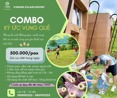 Cùng H'mong Village trở về vùng quê xanh ngát cùng con...