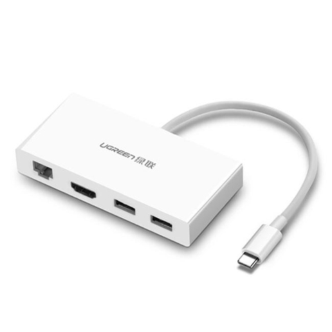 Cáp chuyển đổi từ cổng USB type C ra HDMI USB và cổng mạng LAN