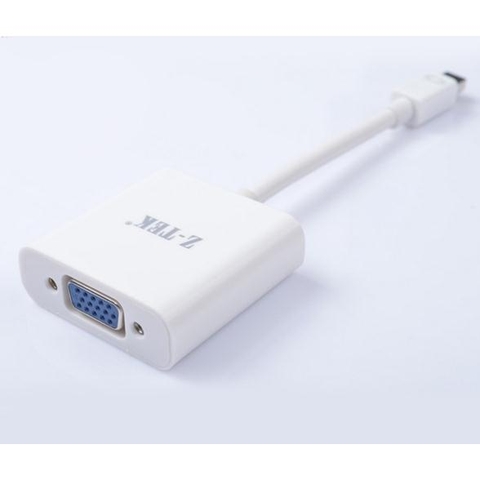 Cáp nối từ Macbook ra máy chiếu (minidisplay port to VGA) Ztek ZY038