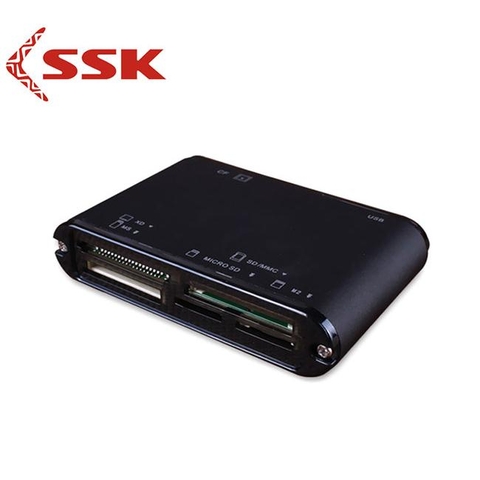 Đầu đọc thẻ CF-SD-micro SD-MMC-M2-MS-XD chính hãng SSK SCRM025