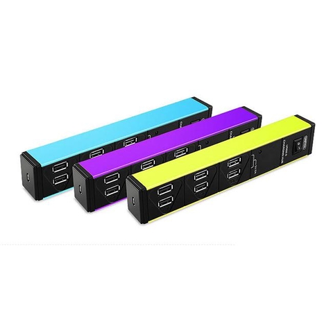 Bộ chia USB 6 cổng 2.0 kèm nguồn ngoài 220V sạc thiết bị Unitek Y2152