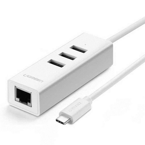 Bộ chia USB cho Macbook pro 2016 tích hợp cổng cắm mạng Lan Ugreen 20792