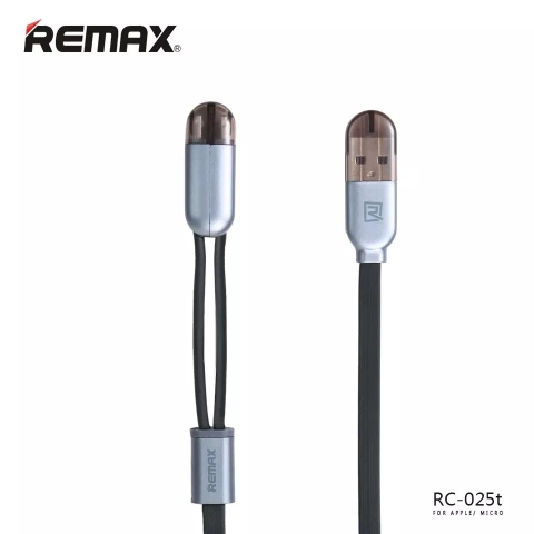 Cáp sạc đa năng 2 trong 1 sạc cho iphone và samsung REMAX RC-025T