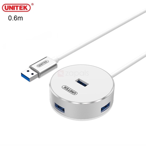 Bộ chia USB 3.0 vỏ nhôm có cấp nguồn phụ cho thiết bị ngoại vi