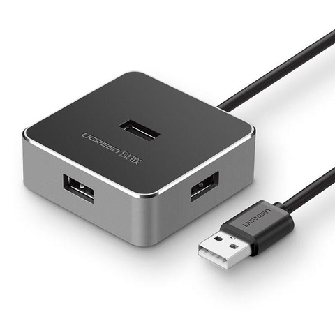 Bộ chia cổng USB vỏ nhôm có nguồn phụ