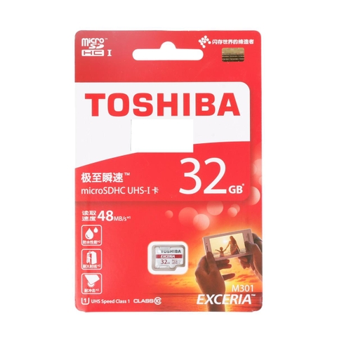 Thẻ nhớ Micro SD Toshiba 32G red
