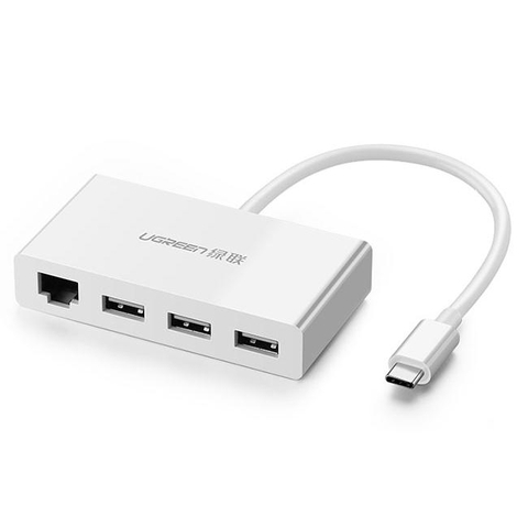 Bộ chia USB type C tích hợp cổng mạng LAN