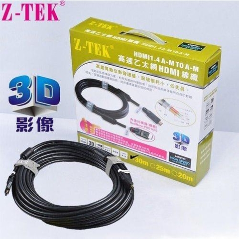 Cáp HDMI ver 1.4 hỗ trợ 3D Ztek ZE621 dài 30 mét