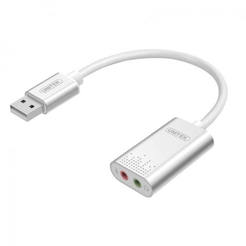 Cáp chuyển cổng cắm tai nghe qua USB Unitek Y-247