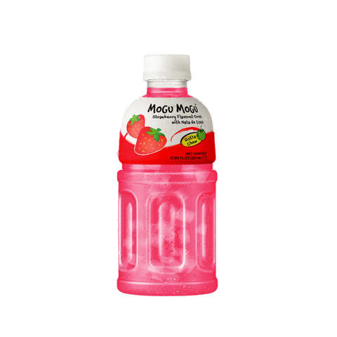 Nước Uống Mogu Mogu Vị Dâu Với Thạch Dừa I Thái Lan I 320Ml