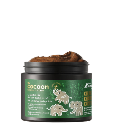 Tẩy Tế Bào Chết Body Cocoon Cà Phê Đắk Lắk 200ml-Bảo Vệ Loài Voi