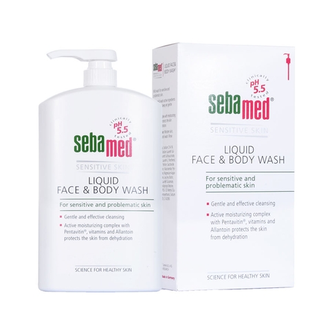 Sữa Rửa Mặt Và Tắm Toàn Thân Sebamed Sensitive Skin  Liquid Face & Body Wash pH5.5 200ml-SSS01C