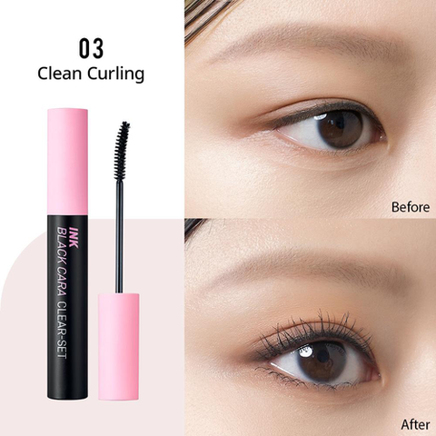 Mascara Peripera Ink Black Cara Clear - Set