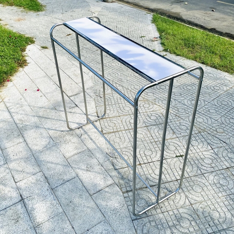 Kệ Đôi Inox Kèm Ván Gỗ Cho Shop Thời Trang