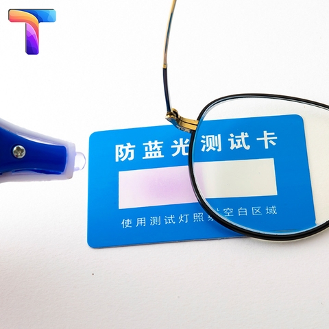 Bộ đèn + thẻ thử ánh sáng xanh mini
