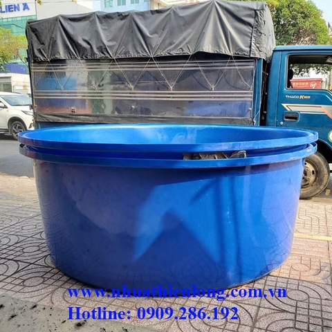 Thùng Nhựa Tròn 1000L KT: Ø1460 x Ø1180 x H790 mm