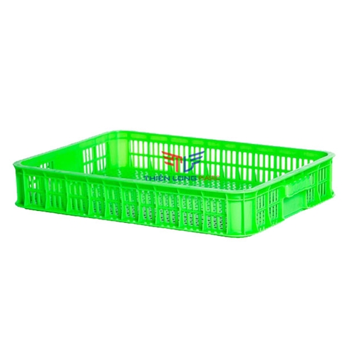 Thùng Nhựa Rỗng HS010, Sóng Hở 1T KT: 610 x 420 x 100 mm