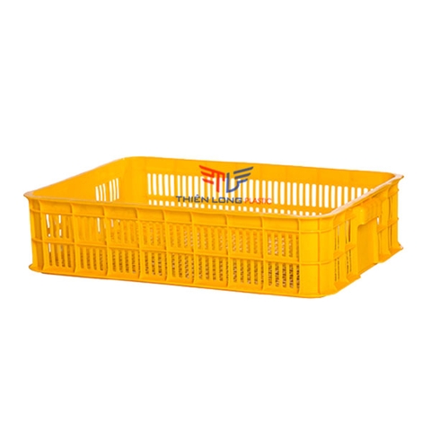 Thùng Nhựa Rỗng HS008, Sóng Hở 1T5 KT: 610 x 420 x 150 mm