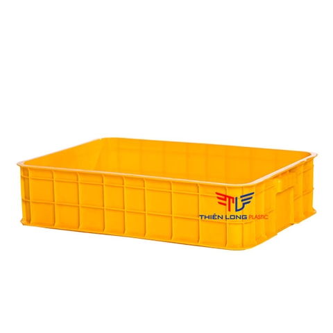 THÙNG NHỰA ĐẶC HS007 (SÓNG NHỰA BÍT 1T5) KT: 610 x 420 x 150 MM