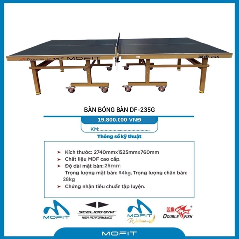 Bàn DOUBLE FISH-235G