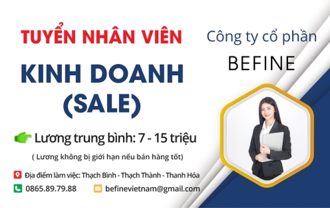 01. TUYỂN NHÂN VIÊN KINH DOANH (SALE)