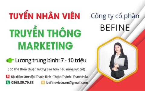 04. TUYỂN NHÂN VIÊN TRUYỀN THÔNG MARKETING