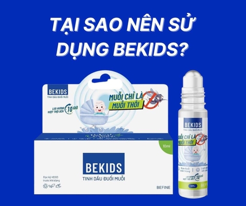 Lăn Tinh Dầu Đuổi Muỗi BEKIDS 10ML Lưu Hương Thơm Tới 10 Tiếng - Xua Muỗi, Kiến, Côn trùng