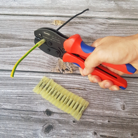 Kìm bấm cos nối co nhiệt “heat shrinkeable” thương hiệu Knipex