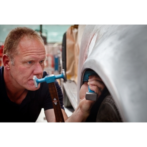 Búa Gò Hoàn Thiện PICARD 2522212 Mạ Men Xanh Mặt Gân Ø32mm, Trơn 25mm