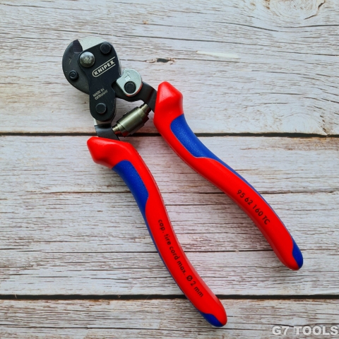 Kìm Knipex 95 62 160 TC Cắt Cáp Thép Bện Wire Rope Dạng Tyre Cord