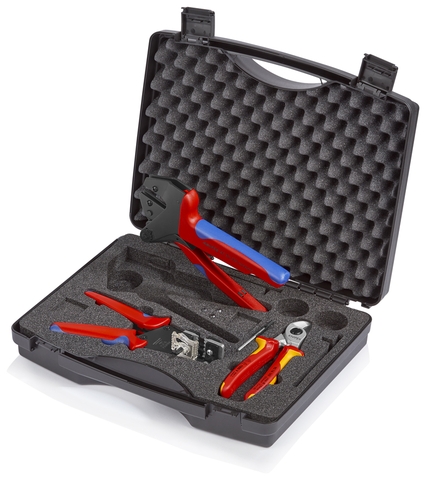 Bộ Dụng Cụ Knipex MC4 Năng Lượng Mặt Trời Tool Case For Photovoltaics 97 91 01