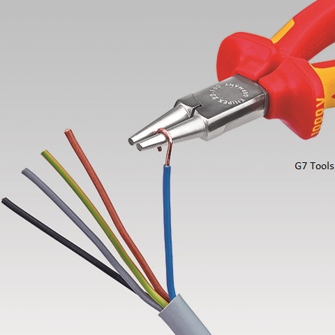 Kìm Uốn Thép Mũi Tròn Round Nose Pliers Knipex 22 06 160
