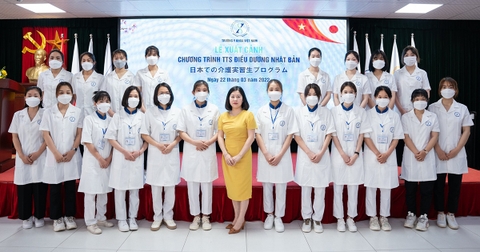 Lễ xuất cảnh chương trình thực tập sinh Điều dưỡng Nhật Bản Lễ xuất cảnh chương trình thực tập sinh Điều dưỡng Nhật Bản
