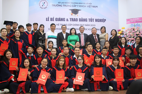 Trường Trung cấp Y khoa Việt Nam tổ chức lễ bế giảng và trao bằng tốt nghiệp cho sinh viên K3 năm 2023 Trường Trung cấp Y khoa Việt Nam tổ chức lễ bế giảng và trao bằng tốt nghiệp cho sinh viên K3 năm 2023