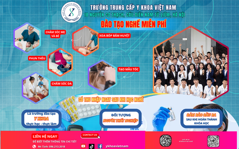 Đào Tạo Nghề Miễn Phí- Trường Y Khoa Việt Nam Đào Tạo Nghề Miễn Phí- Trường Y Khoa Việt Nam