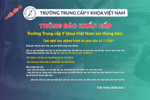 THÔNG BÁO KHẨN CẤP THÔNG BÁO KHẨN CẤP