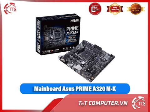 Mainboard ASUS PRIME A320M-K (AMD A320, Socket AM4, ATX, 2 khe RAM DDR4)