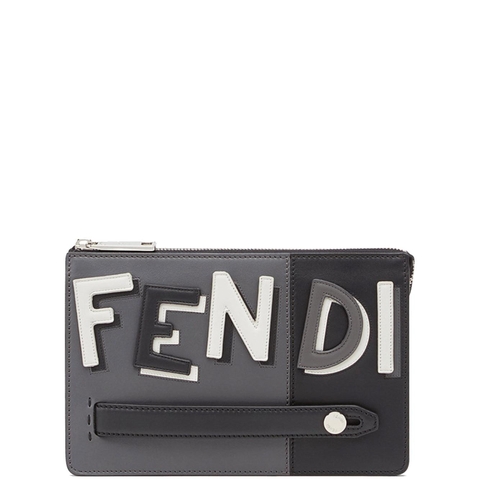 TÚI CLUTCH FENDI LOGO MULTICOLOR