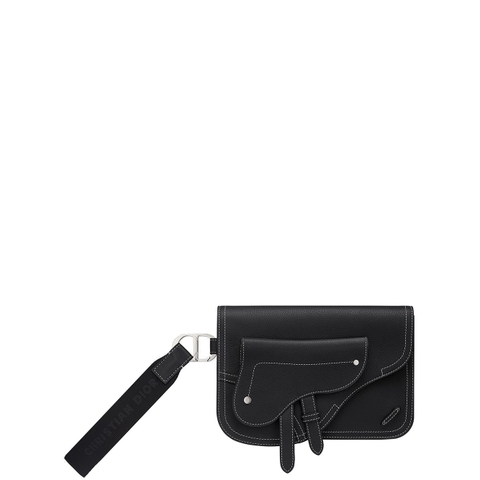 TÚI CLUTCH DIOR BLACK SADDLE