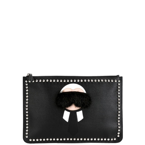 TÚI CẦM TAY FENDI KARLITO BLACK