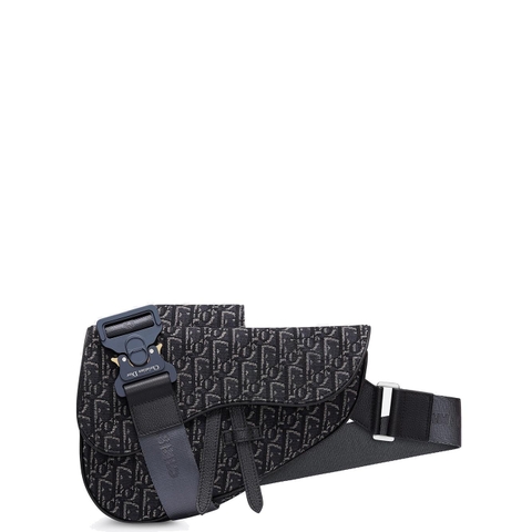 TÚI DIOR OBLIQUE JACQUARD SADDLE GREY