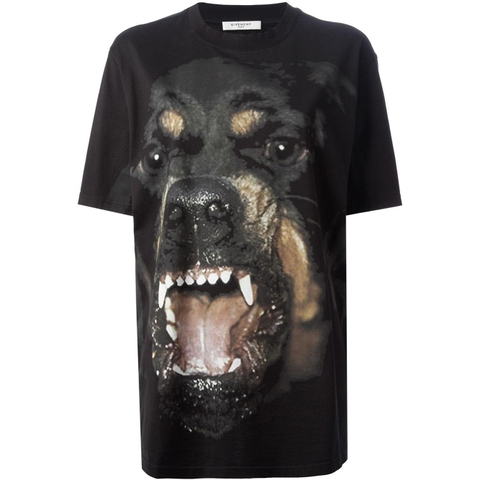 ÁO PHÔNG GIVENCHY ROTTLWEILER PRINT