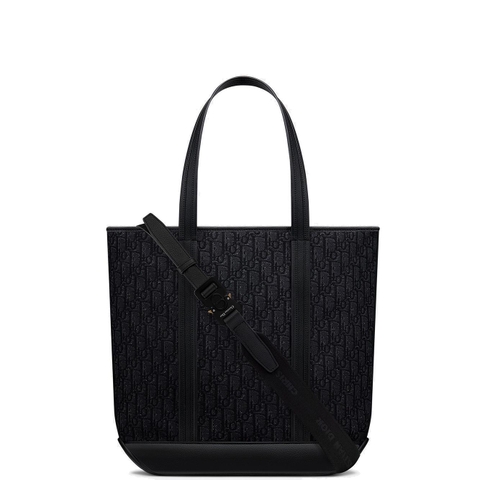 TÚI DIOR BLACK VOYAGE OBLIQUE TOTE