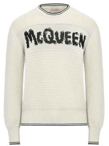 ÁO ALEXANDER MCQUEEN LOGO JACQUARD CHUẨN 1:1 AUTHENTIC