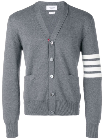 ÁO CARDIGAN THOM BROWNE 4-BAR MILANO STITCH GREY CHUẨN 1:1 AUTHENTIC