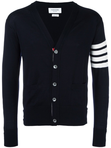 ÁO CARDIGAN THOM BROWNE 4-BAR STRIPE NAVY CHUẨN 1:1 AUTHENTIC