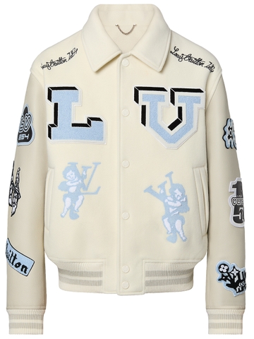 ÁO KHOÁC LOUIS VUITTON MULTI-PATCHES VARSITY BLOUSON CHUẨN 1:1 AUTHENTIC