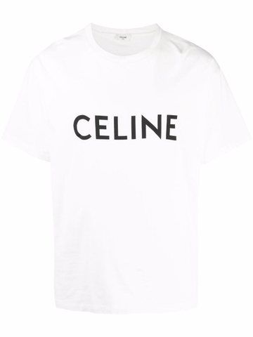 ÁO PHÔNG CELINE LOGO LOOSE WHITE