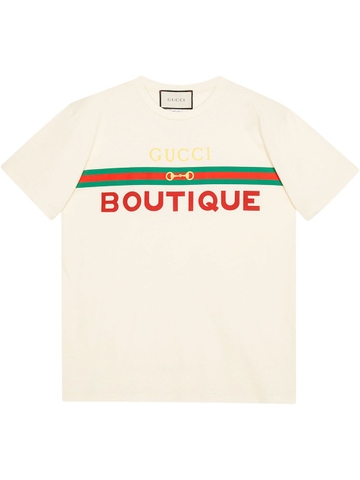 ÁO PHÔNG GUCCI BOUTIQUE LOGO PRINT CHUẨN 1:1 AUTHENTIC